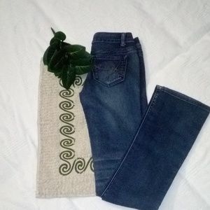 ALMOST FAMOUS DARK SKINNY JEANS SIZE 0